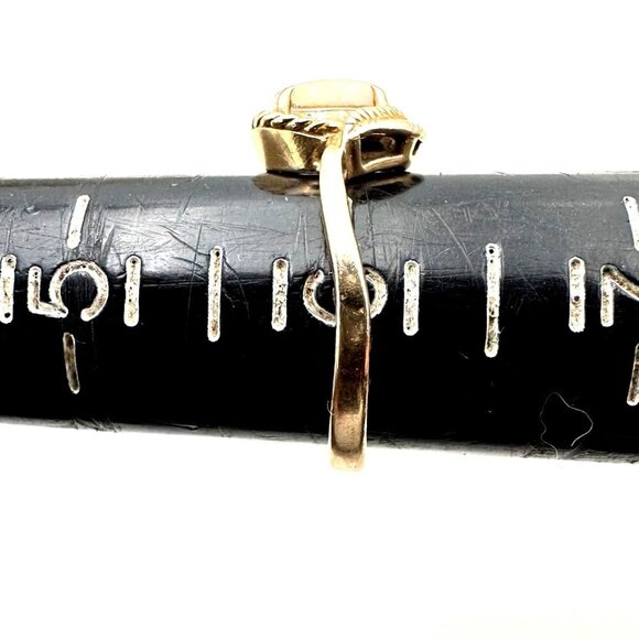 Estate Jewelry Womens Ring 10K Yellow Gold Opal Ring Size 6 - Picture 6 of 6